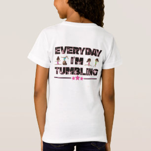 Jeden Tag bin ich Tumbling Brown Girls Fun Kinder T-Shirt