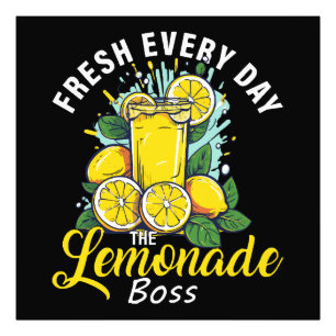 Jeden Tag frisch gekocht mit dem Lemonade-Boss Fotodruck