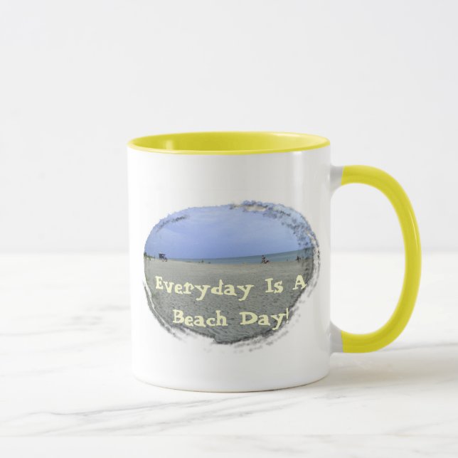 Jeden Tag ist ein Strandtag Tasse (Rechts)