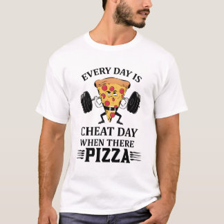 Jeden Tag ist es heiß, wenn es Pizza gibt T-Shirt