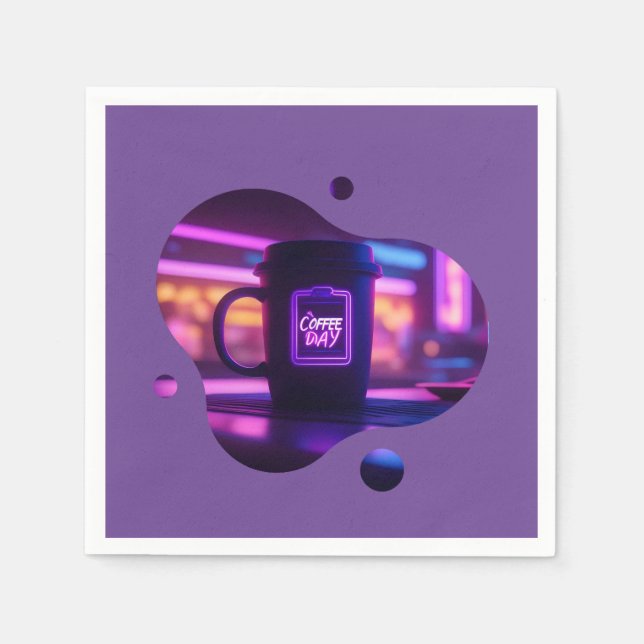 Jeden Tag Kaffee Serviette (Vorderseite)