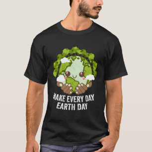 Jeden Tag Nachhaltige Ökologie Null T-Shirt