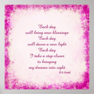 "Jeden Tag"-Poster Poster