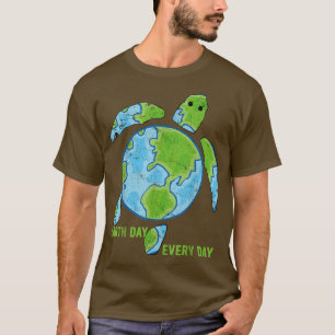 Jeden Tag Rette der Tag der Erde die Erde T-Shirt