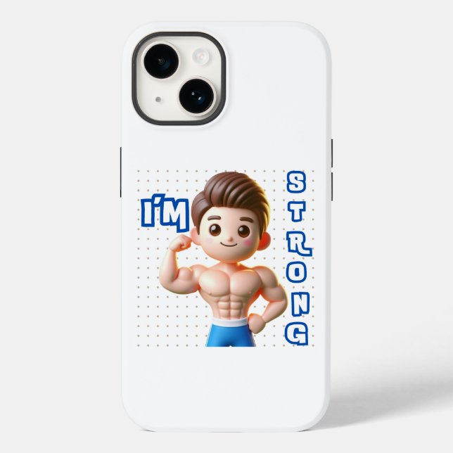 Jeden Tag stärker Case-Mate iPhone Hülle (Rückseite)