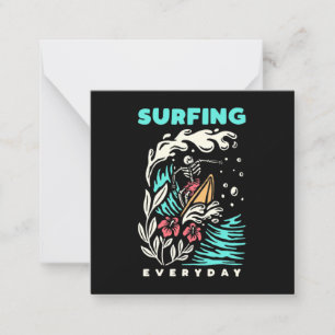 Jeden Tag Surfen Mitteilungskarte