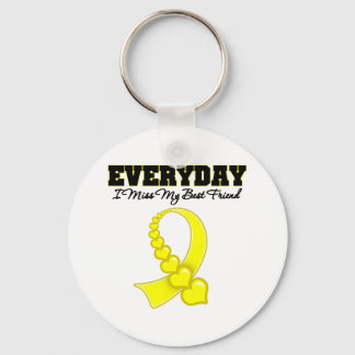 Jeden Tag vermisse ich meine besten Freunde Militä Schlüsselanhänger