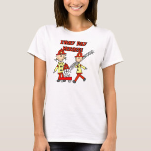 Jeden Tagesheld-Feuerwehrmann-T - Shirts und