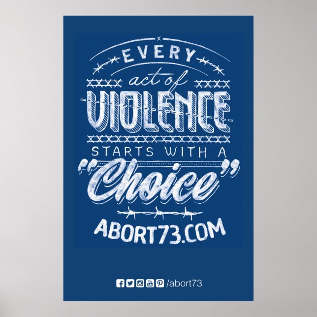 Jeder Akt der Gewalt... | Abort73.com Poster (Vorne)