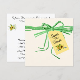 Jeder Anlass Ribbon und Sonnenblumen Einladung