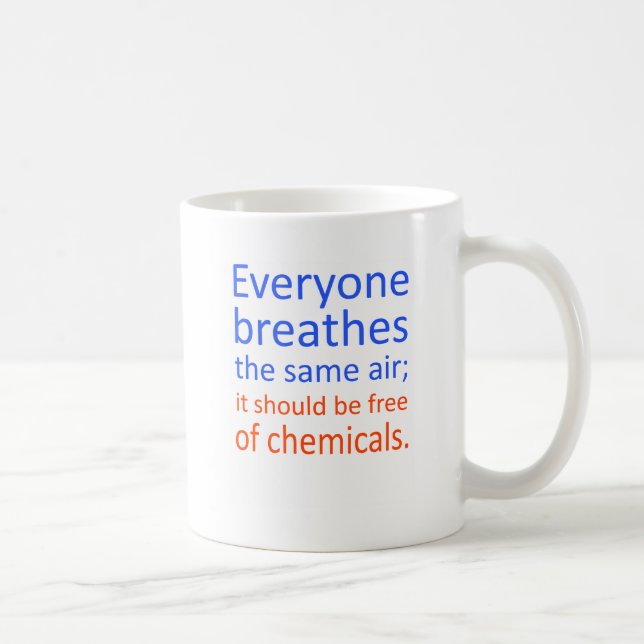 Jeder atmet die gleiche Luft; Kaffeetasse (Rechts)