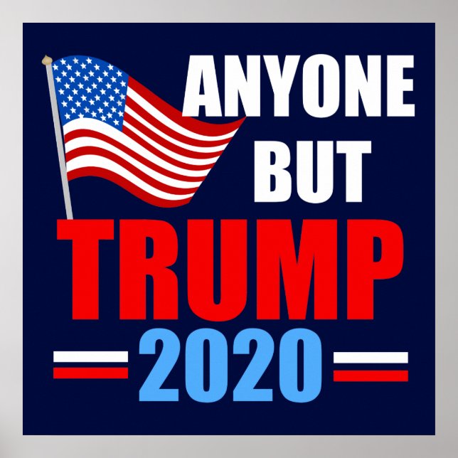 Jeder außer Trump 2020 Wahlsist Poster (Vorne)