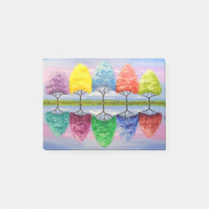 Jeder Baum hat seine eigene Geschichte Post-it Klebezettel