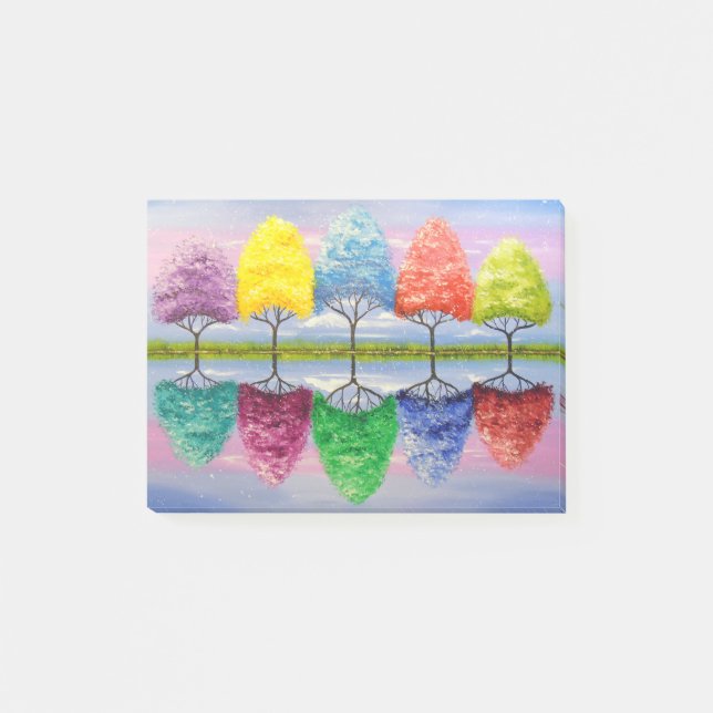 Jeder Baum hat seine eigene Geschichte Post-it Klebezettel (Vorderseite)