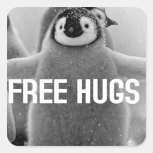 Jeder benötigt eine Umarmung Quadratischer Aufkleber