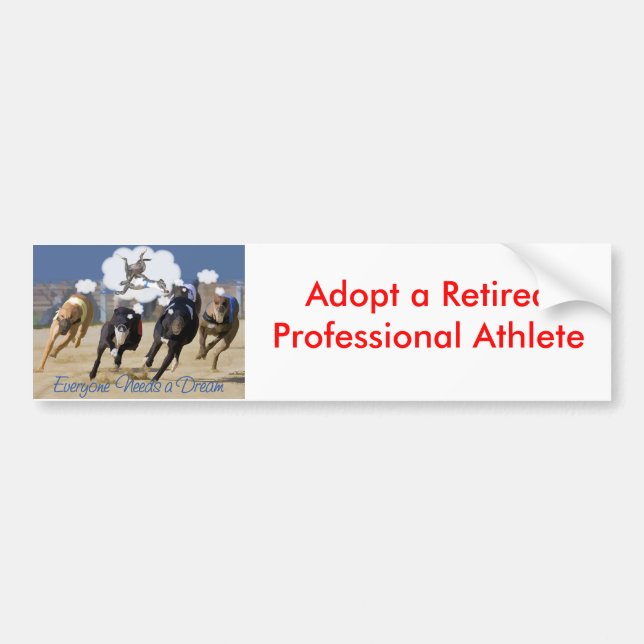 Jeder benötigt einen Traum Autoaufkleber (Vorne)