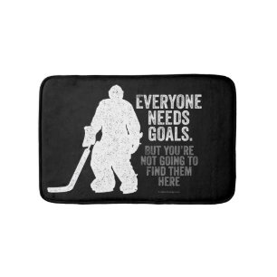 Jeder braucht Ziele (Hockey) Badematte