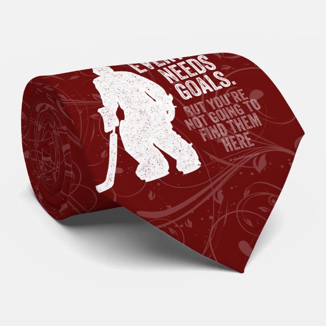 Jeder braucht Ziele (Hockey) Krawatte (Gerollt)