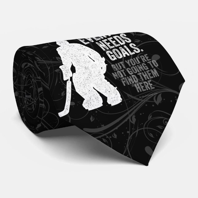 Jeder braucht Ziele (Hockey-Krawatte) Krawatte (Gerollt)