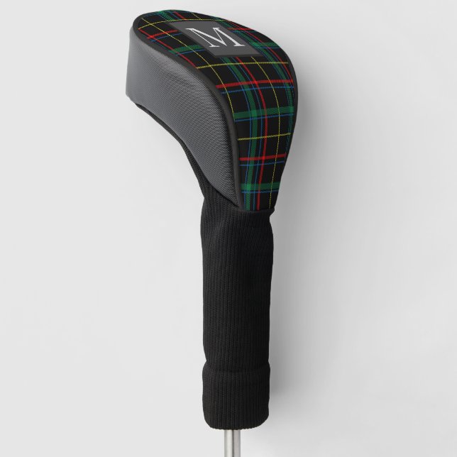 JEDER BRIEF - Golfer-Tartan-Monogramm für Männer Golf Headcover (angewinkelt)