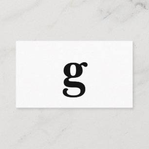 Jeder Buchstabe, einfache Deluxe-weiße Landschaft Visitenkarte