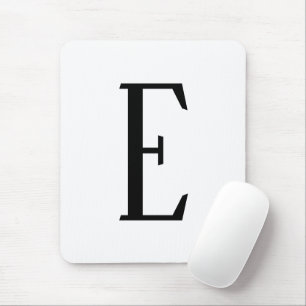Jeder Buchstabe   Schwarz & Weiß oder DIY-Farben Mousepad