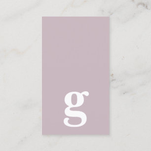 Jeder Buchstabe, Simple Deluxe Lavendel Visitenkarte
