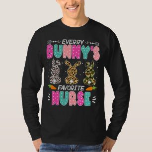 Jeder Bunny's ist Lieblings-Krankenschwester Niedl T-Shirt