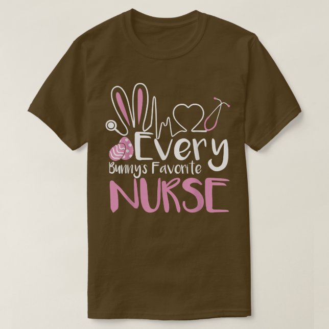 Jeder Bunny's Lieblings Nurse T-Shirt Nurse Sarcas (Design vorne)