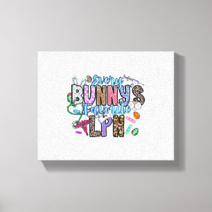 Jeder Bunnys liebt LPN Leinwanddruck