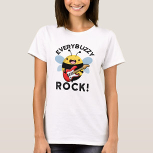 Jeder Buzzy Rock Funny Music Pun T-Shirt