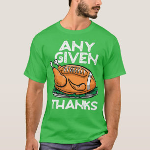 Jeder Dank American Football Erntedank tu T-Shirt