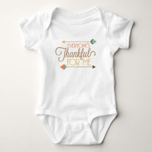 Jeder dankbar für mich Erntedankbodysuit Baby Strampler
