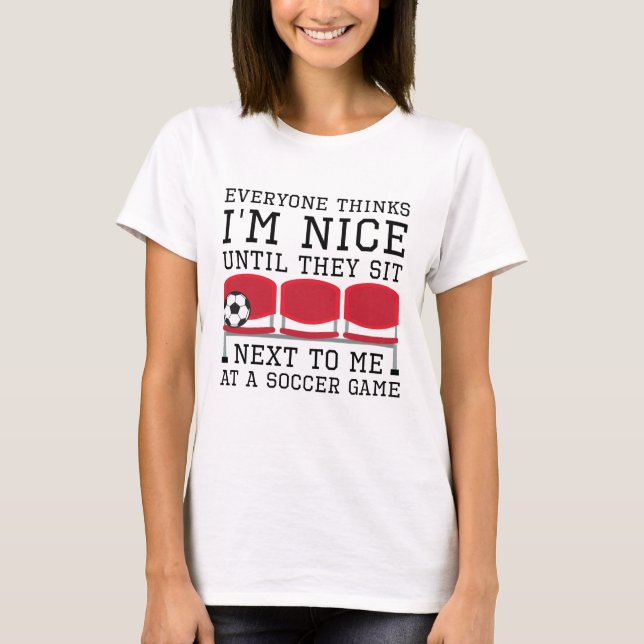 Jeder denkt, ich sei nett T-Shirt (Vorderseite)