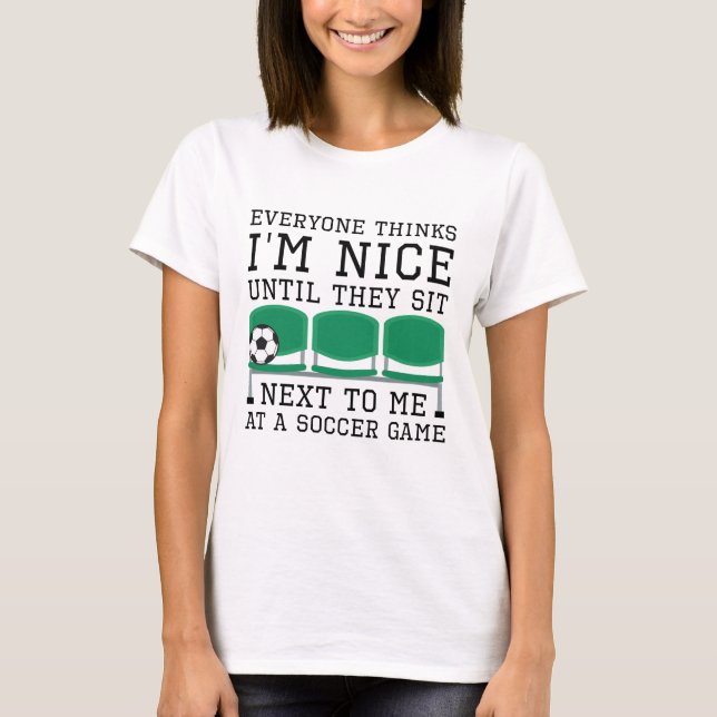 Jeder denkt, ich sei nett T-Shirt (Vorderseite)