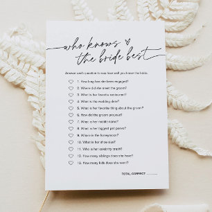 JEDER, der das Bride Best Bridal Game kennt Einladung