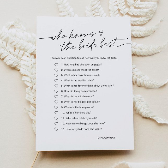 JEDER, der das Bride Best Bridal Game kennt Einladung (Von Creator hochgeladen)