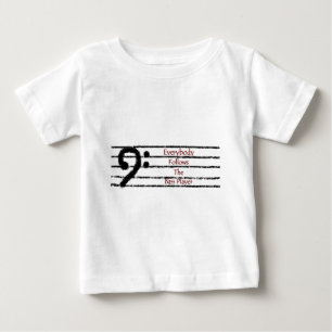Jeder folgt dem Bass-Spieler Baby T-shirt