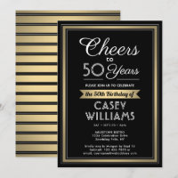 JEDER Geburtstag Cheers Black, White and Gold Part