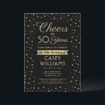 JEDER Geburtstag Cheers Elegante Black & Gold Conf Einladung<br><div class="desc">Laden Sie Ihre Familie und Ihre Freunde zu einem eleganten Geburtstagsfest mit individuellen Party Einladungen in Schwarz und Gold ein. Alle Formulierungen auf dieser Vorlage (inklusive "Cheers to 50 Years") sind für einen 50. Geburtstag Set, können aber für jedes Jahr oder jede Art von Veranstaltung einfach personalisiert werden. Das Design...</div>