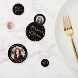 JEDER Geburtstag Cheers Elegantes Rosa und Black 3 Konfetti