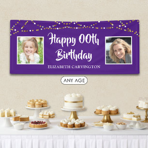 Jeder Geburtstag Damals & Heute Fotos Personal Banner