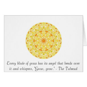 Jeder Grashalm hat seinen Engel, der Biegungen