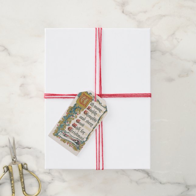 Jeder gute Wunsch nach Weihnachten Geschenkanhänger (Mit Garn)