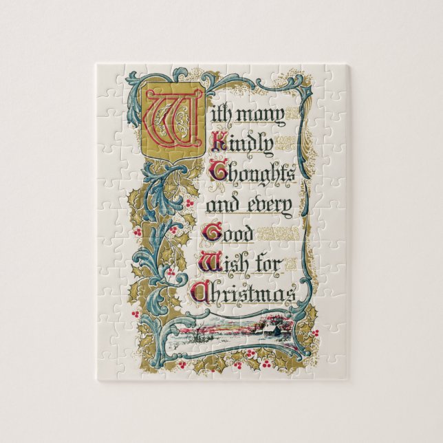 Jeder gute Wunsch nach Weihnachten Puzzle (Vertikal)
