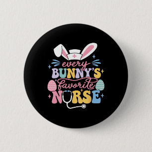 Jeder Häschen Lieblingskrankenschwester Süßer Oste Button