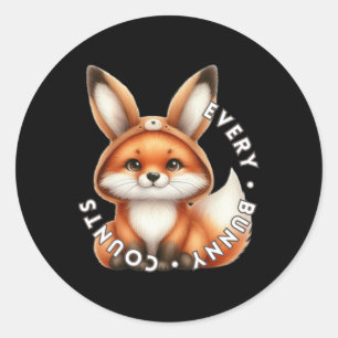 Jeder Hase zählt - Fox Sticker