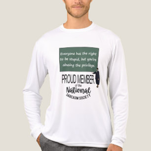 Jeder hat das Recht, dumm zu sein Sarkastischer Sp Tri-Blend Shirt