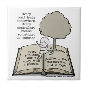 Jeder hat eine Geschichte Fliese