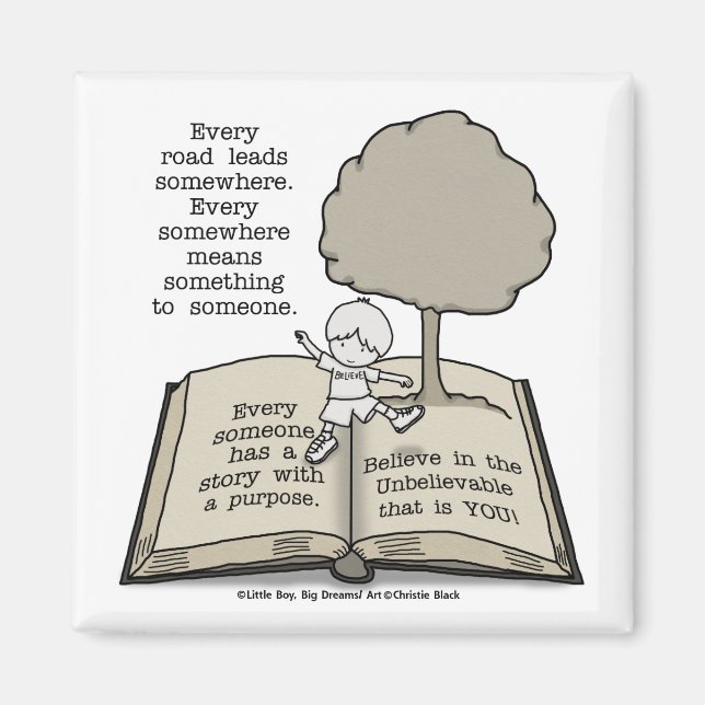 Jeder hat eine Geschichte Magnet (Vorne)